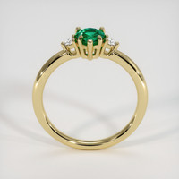 0.56 Ct. Emerald Ring, 18K Yellow Gold 3