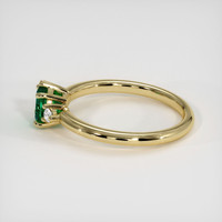 0.56 Ct. Emerald Ring, 18K Yellow Gold 4