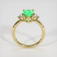 1.46 Ct. Emerald Ring, 18K Yellow Gold 3