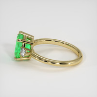 1.46 Ct. Emerald Ring, 18K Yellow Gold 4