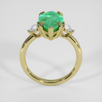 4.50 Ct. Emerald Ring, 18K Yellow Gold 3