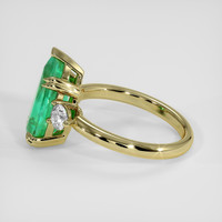 4.50 Ct. Emerald Ring, 18K Yellow Gold 4