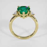 2.85 Ct. Emerald Ring, 18K Yellow Gold 3