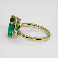 2.85 Ct. Emerald Ring, 18K Yellow Gold 4