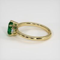 1.04 Ct. Emerald Ring, 18K Yellow Gold 4