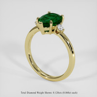 1.90 Ct. Emerald Ring, 18K Yellow Gold 2