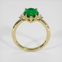 2.20 Ct. Emerald Ring, 18K Yellow Gold 3