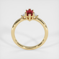 0.75 Ct. Ruby Ring, 18K Yellow Gold 3