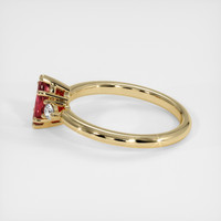 0.75 Ct. Ruby Ring, 18K Yellow Gold 4