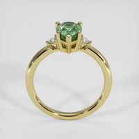 1.20 Ct. Green Sapphire Ring, 18K Yellow Gold 3