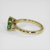 1.20 Ct. Green Sapphire Ring, 18K Yellow Gold 4