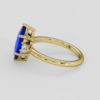 2.07 Ct. Blue Sapphire Ring, 18K Yellow Gold 4