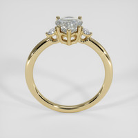 1.91 Ct. Bluish Grey Sapphire Ring, 18K Yellow Gold 3