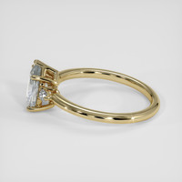 1.91 Ct. Bluish Grey Sapphire Ring, 18K Yellow Gold 4