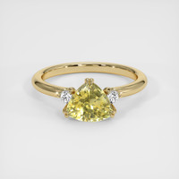 2.45 Ct. Yellow Sapphire Ring, 18K Yellow Gold 1
