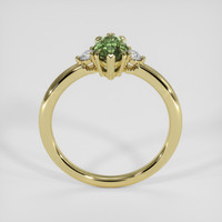 1.39 Ct. Green Sapphire Ring, 18K Yellow Gold 3