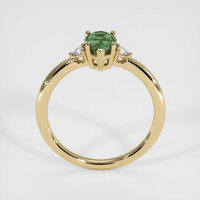 1.14 Ct. Green Sapphire Ring, 18K Yellow Gold 3