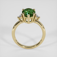 2.52 Ct. Yellowish Green Sapphire Ring, 18K Yellow Gold 3
