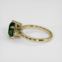 2.52 Ct. Yellowish Green Sapphire Ring, 18K Yellow Gold 4