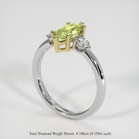 1.09 Ct. Gemstone Ring, 14K Yellow & White 2