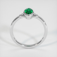 0.92 Ct. Emerald Ring, Platinum 950 3