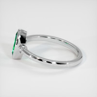 0.92 Ct. Emerald Ring, Platinum 950 4