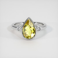 2.57 Ct. Gemstone Ring, Platinum 950 1