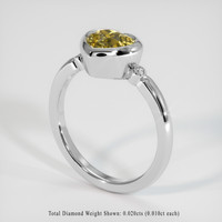 1.66 Ct. Gemstone Ring, Platinum 950 2