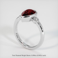 2.18 Ct. Gemstone Ring, Platinum 950 2