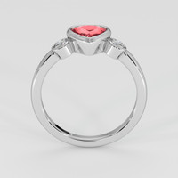 1.16 Ct. Padparadscha Sapphire Ring, Platinum 950 3