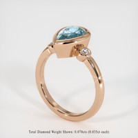 1.49 Ct. Gemstone Ring, 14K Rose Gold 2