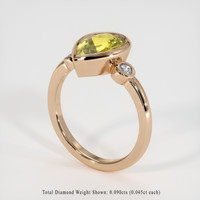 2.57 Ct. Gemstone Ring, 14K Rose Gold 2