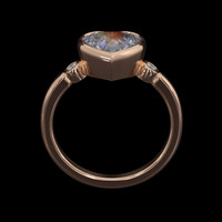 2.00 Ct. Gemstone Ring, 14K Rose Gold 3