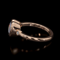 2.00 Ct. Gemstone Ring, 14K Rose Gold 4