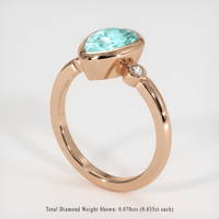 1.83 Ct. Gemstone Ring, 14K Rose Gold 2