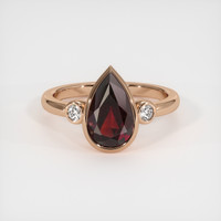 2.18 Ct. Gemstone Ring, 14K Rose Gold 1