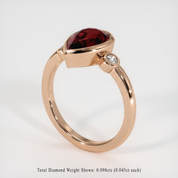 2.18 Ct. Gemstone Ring, 14K Rose Gold 2