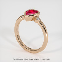 1.43 Ct. Ruby Ring, 14K Rose Gold 2