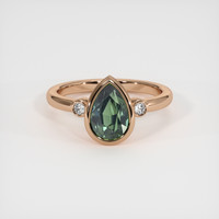 2.06 Ct. Sapphire Ring, 14K Rose Gold 1