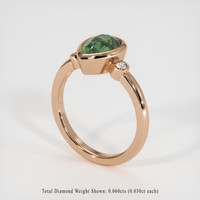 2.06 Ct. Sapphire Ring, 14K Rose Gold 2