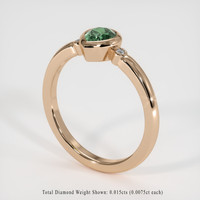 0.61 Ct. Gemstone Ring, 18K Rose Gold 2