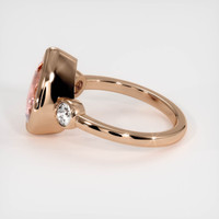 4.03 Ct. Padparadscha Sapphire Ring, 18K Rose Gold 4