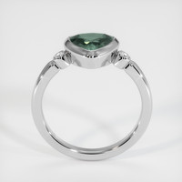 1.05 Ct. Greenish Blue Sapphire Ring, 10K White Gold 3