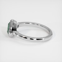 1.05 Ct. Greenish Blue Sapphire Ring, 10K White Gold 4