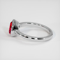 1.66 Ct. Ruby Ring, 14K White Gold 4