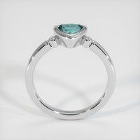 0.71 Ct. Sapphire Ring, 14K White Gold 3