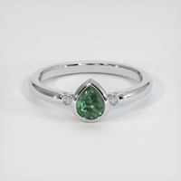 0.61 Ct. Gemstone Ring, 18K White Gold 1