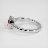 1.01 Ct. Ruby Ring, 18K White Gold 4
