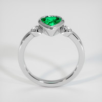 1.01 Ct. Emerald Ring, 18K White Gold 3