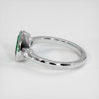1.01 Ct. Emerald Ring, 18K White Gold 4